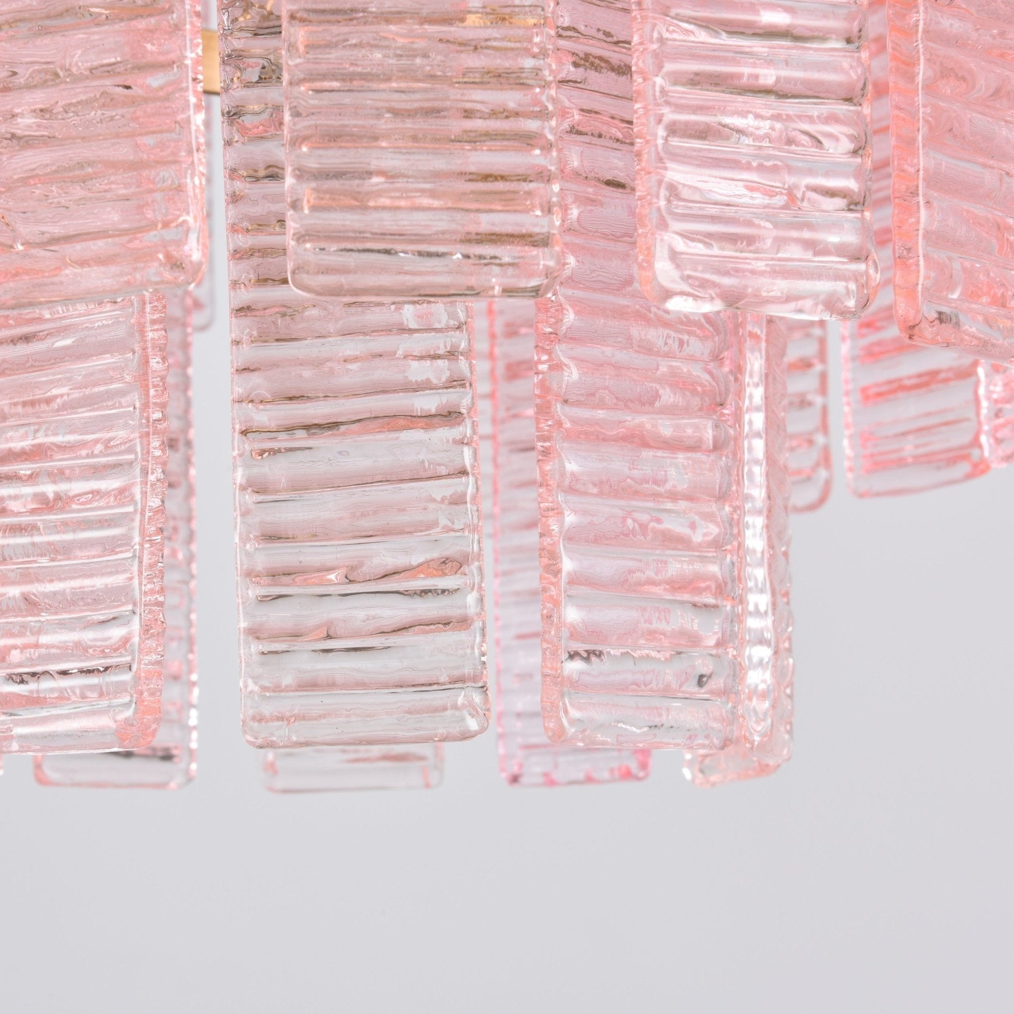 Opalora Pink Glass Chandelier
