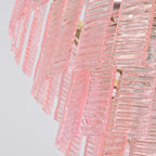 Opalora Pink Glass Chandelier