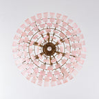 Opalora Pink Glass Chandelier