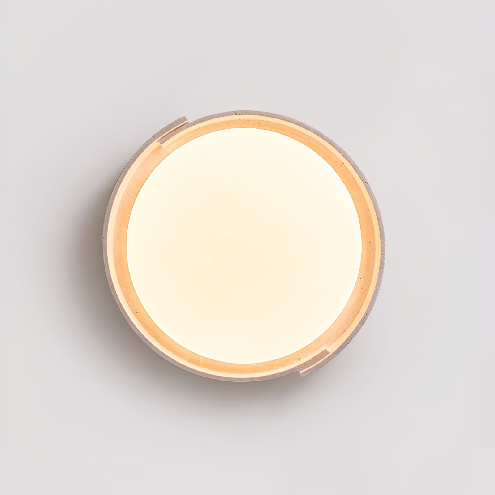 Orvella Travertine Halo Ceiling Light
