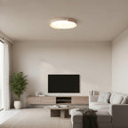 Orvella Travertine Halo Ceiling Light