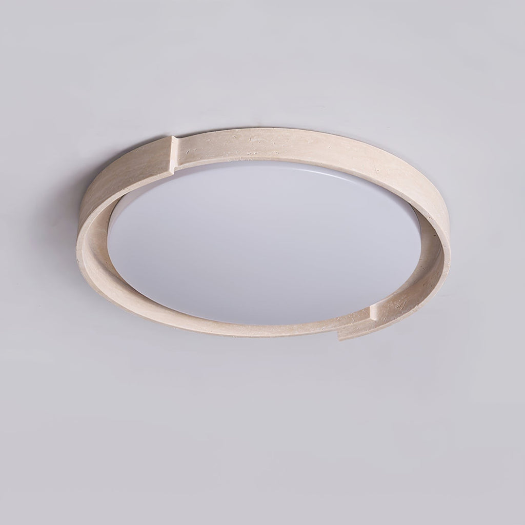 Orvella Travertine Halo Ceiling Light
