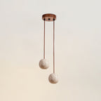 Orvella Travertine Sphere Pendant