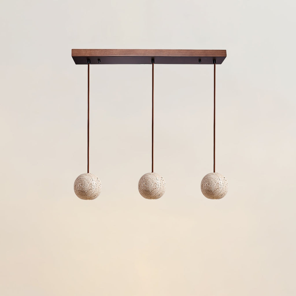 Orvella Travertine Sphere Pendant