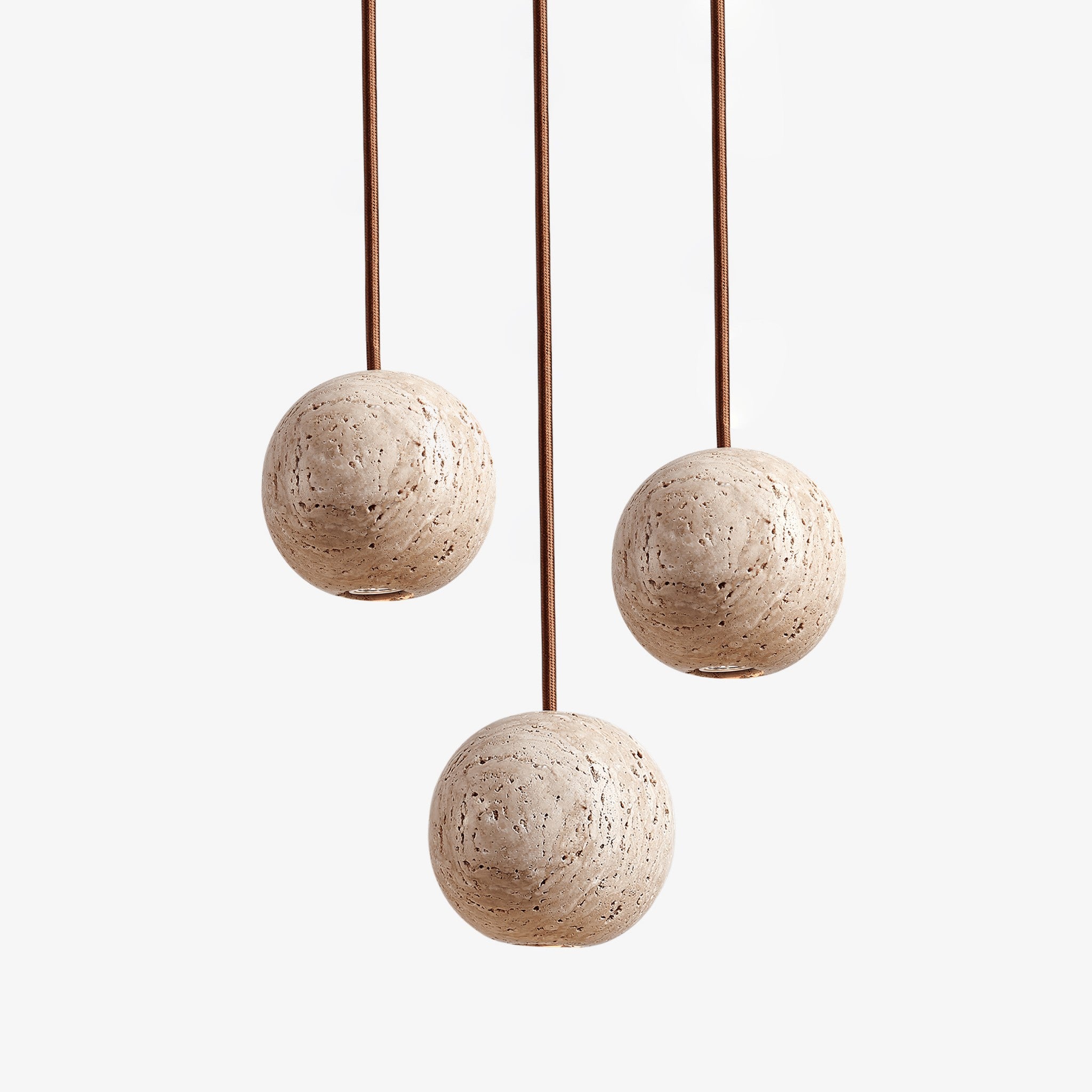Orvella Travertine Sphere Pendant