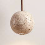 Orvella Travertine Sphere Pendant