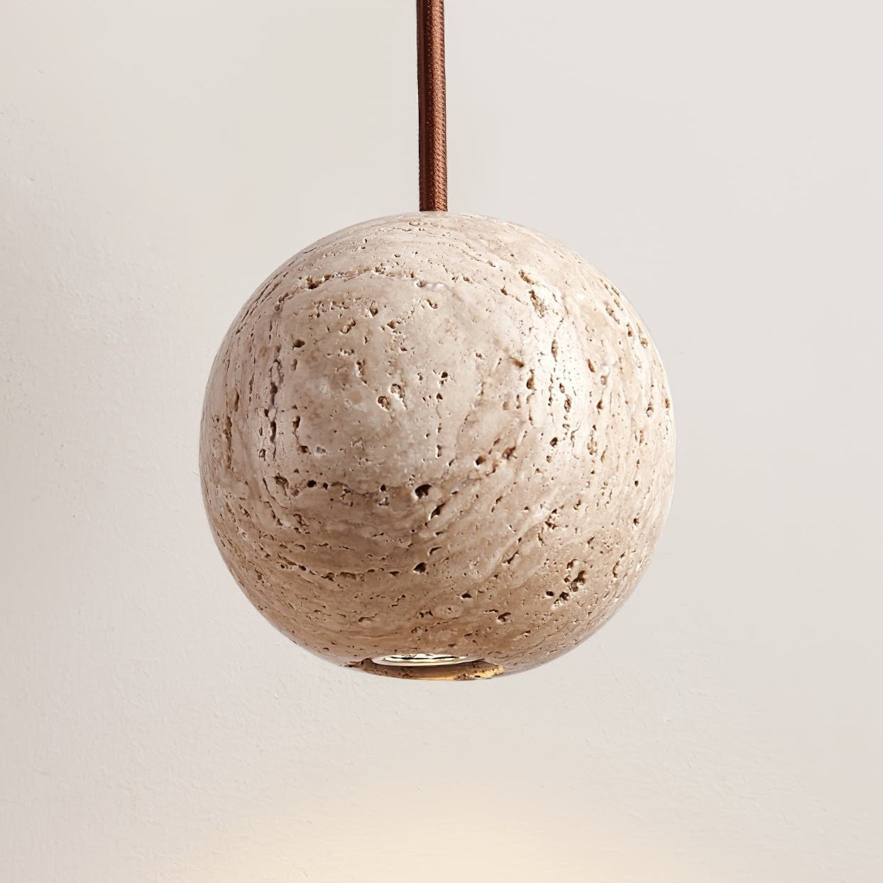 Orvella Travertine Sphere Pendant