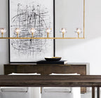 Boule De Cristal Clear Glass Linear Chandelier 48"