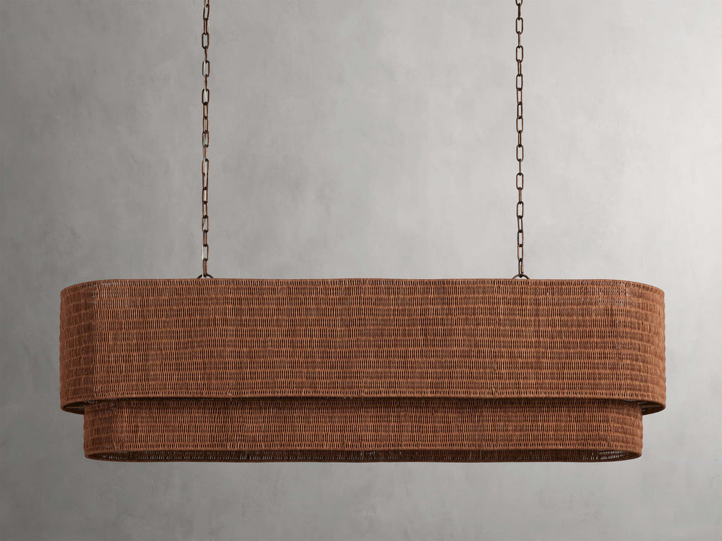 Palomar Rattan Linear Chandelier