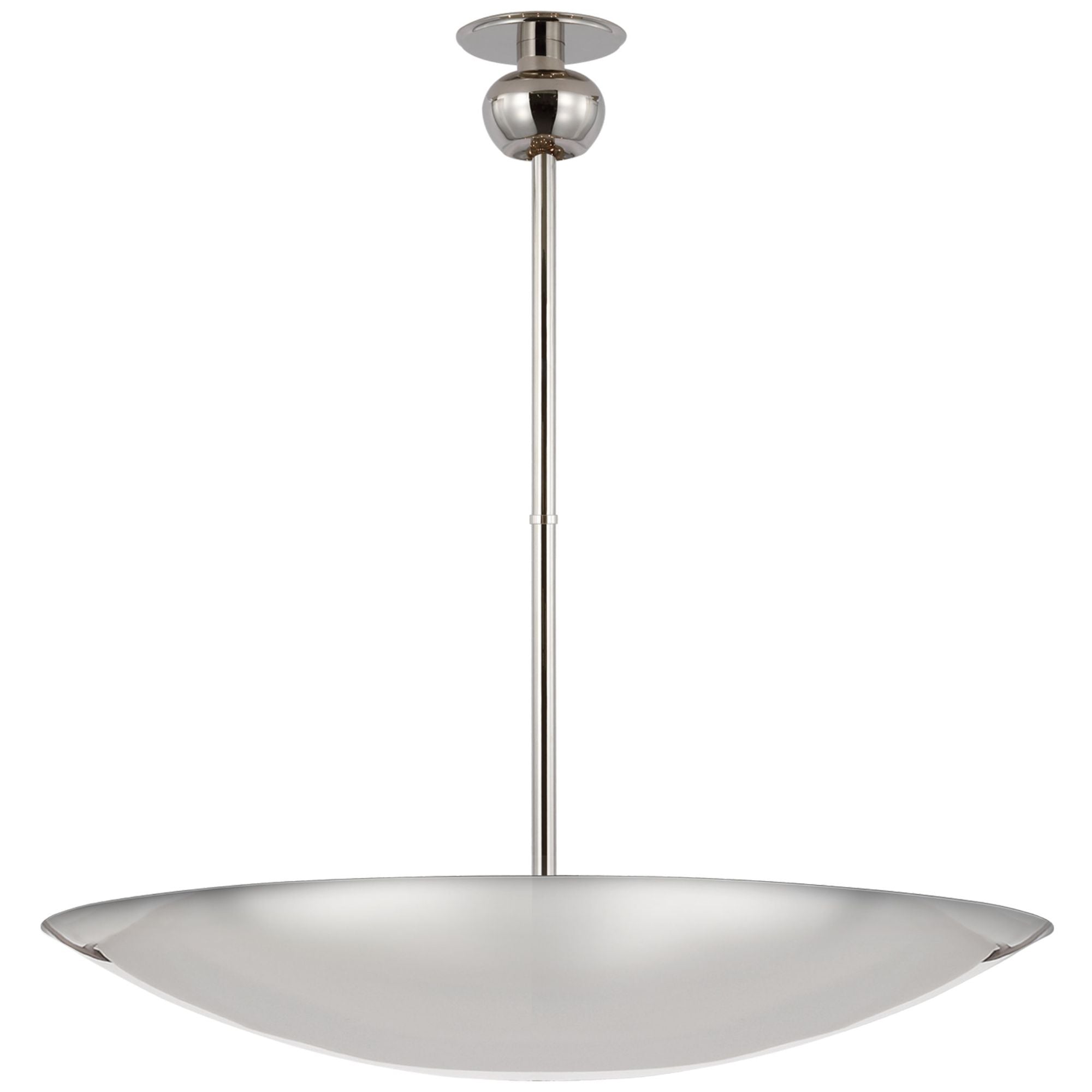 Paloma Contreras Comtesse XL Uplight Chandelier in Polished Nickel Ceiling Light W38.75"
