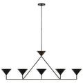 Paloma Contreras Orsay XL 5-Light Linear Chandelier in Bronze Ceiling Light W60.25" x 8.25"