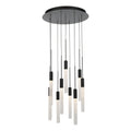 Modern Forms PD-35609-BK 3000K 47.5 Watt Magic LED Round Chandelier in Black