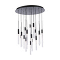 Modern Forms PD-35621-BK 3000K 110 Watt Magic LED Round Chandelier in Black