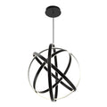 Modern Forms PD-61738-BK 3500K 202 Watt Kinetic LED Chandelier in Black
