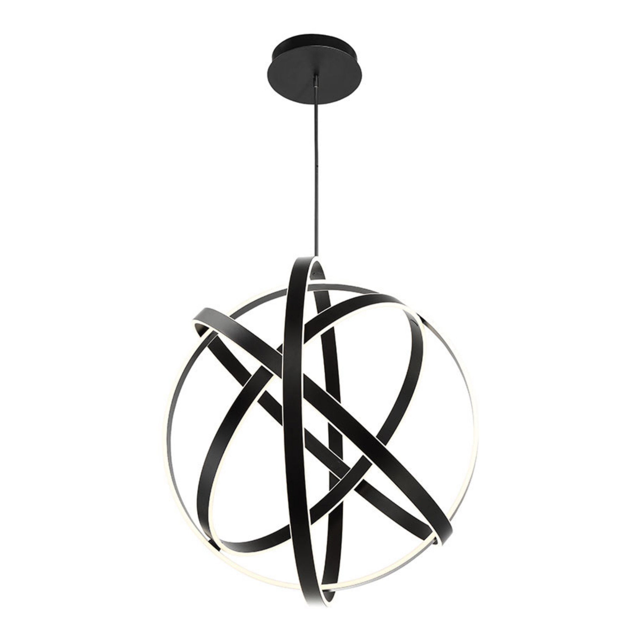 Modern Forms PD-61738-BK 3500K 202 Watt Kinetic LED Chandelier in Black