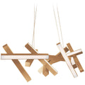 Modern Forms PD-64848-AB 3000K 29.57 Watt Chaos LED Linear Chandelier in Aged Brass