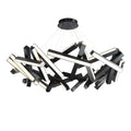 Modern Forms PD-64861-BK 3000K 60 Watt Chaos LED Round Chandelier in Black