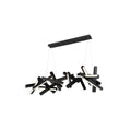Modern Forms PD-64872-BK 3000K 58 Watt Chaos LED Linear Chandelier in Black