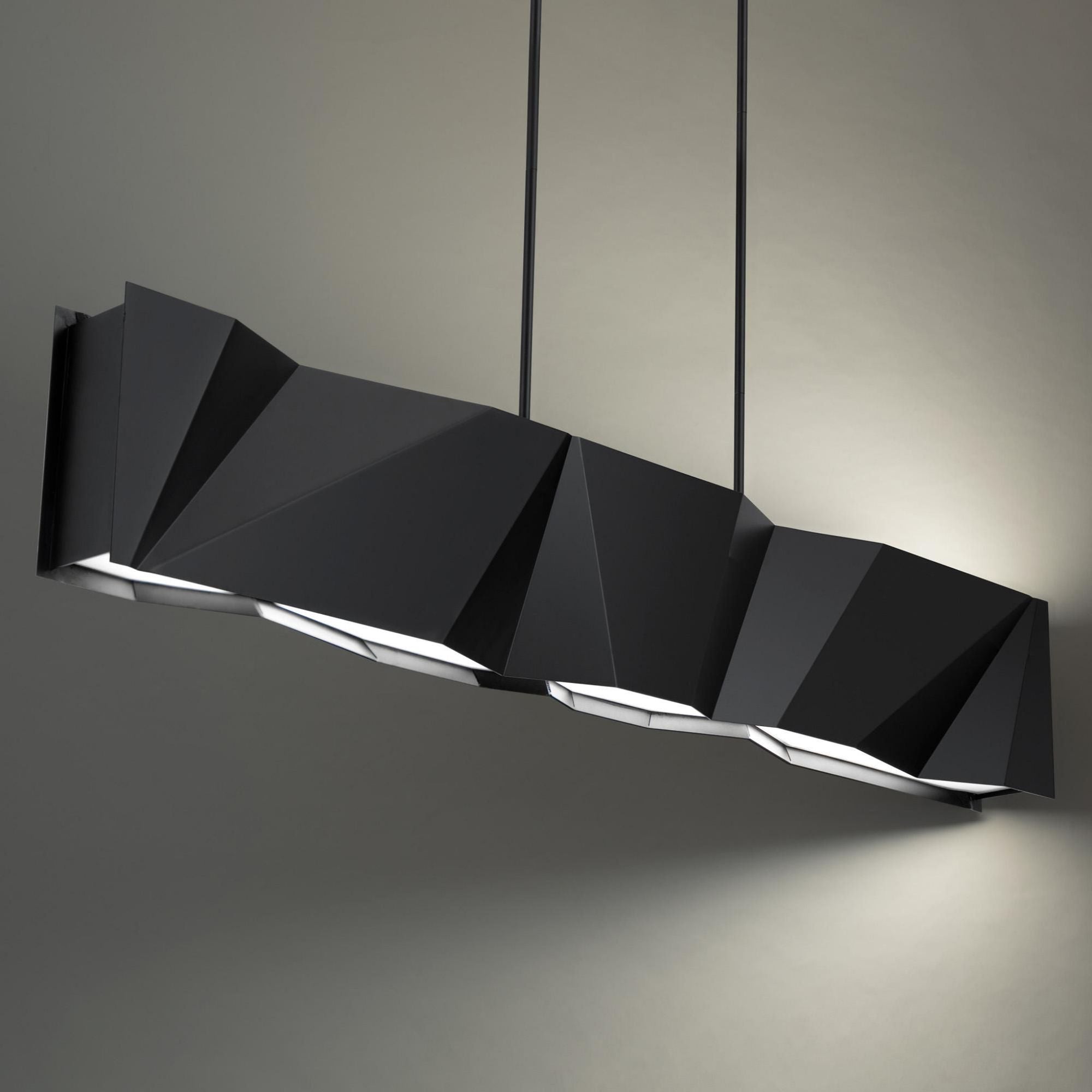 Intrasection 56in LED Linear Chandelier 3000K in Black