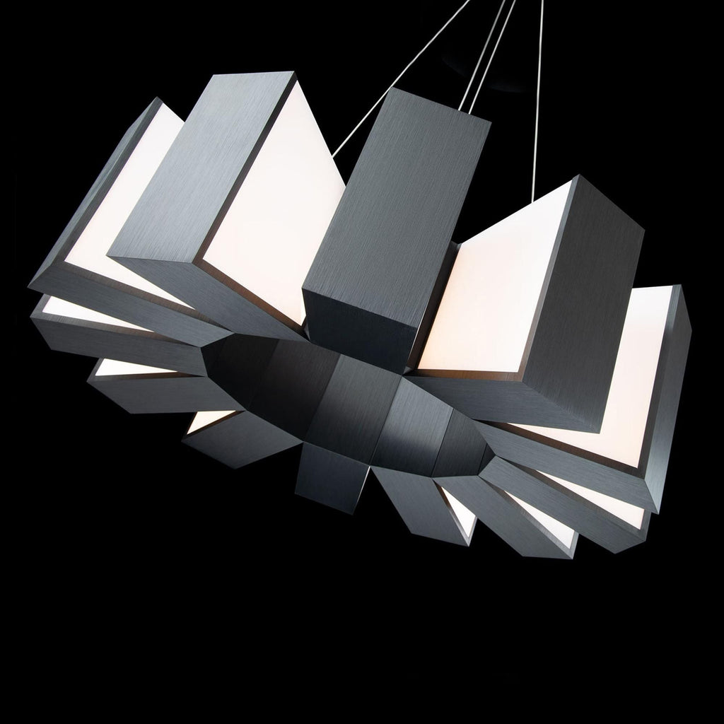 Chronos 34in LED Chandelier 3000K in Black