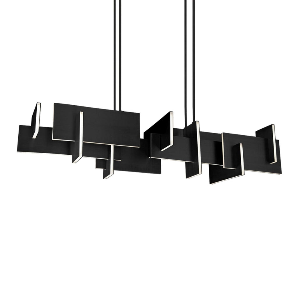 Amari 58in LED Linear Chandelier 3000K in Black