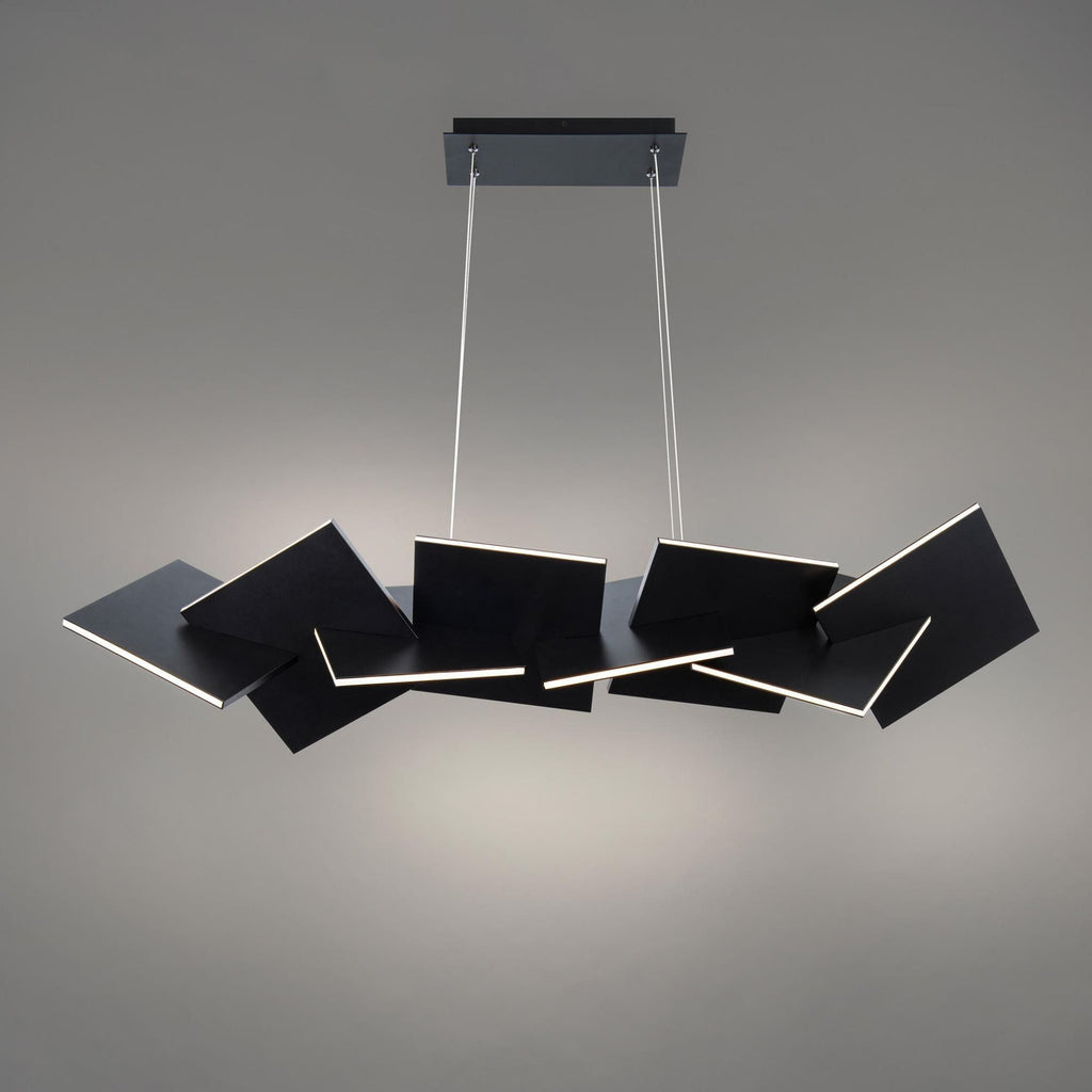 Konstrukt 48in LED Linear Chandelier 3000K in Black