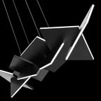 Konstrukt 48in LED Linear Chandelier 3000K in Black