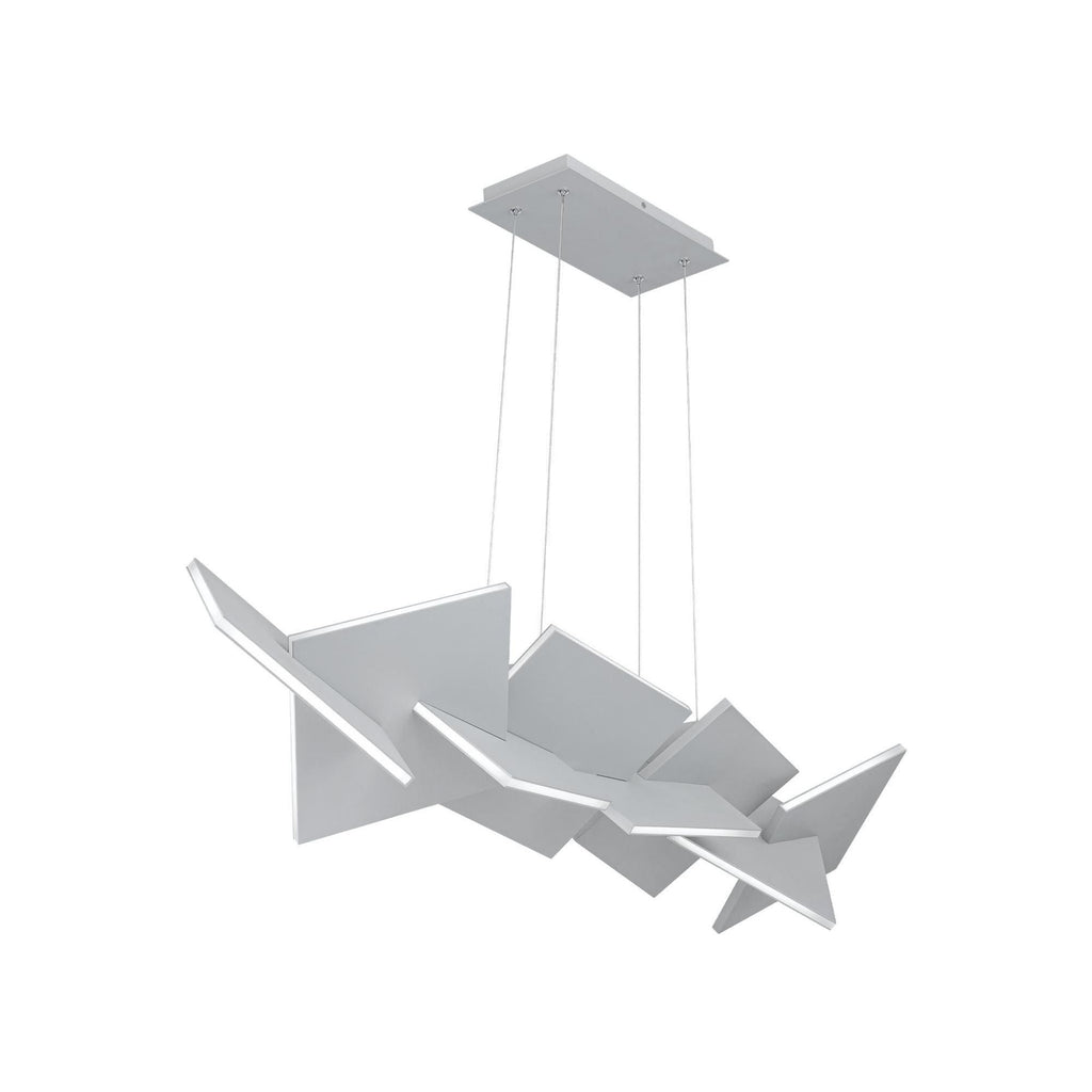 Konstrukt 48in LED Linear Chandelier 3000K in Titanium