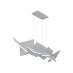 Konstrukt 48in LED Linear Chandelier 3000K in Titanium