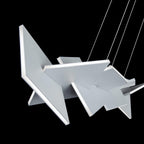 Konstrukt 48in LED Linear Chandelier 3000K in Titanium