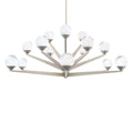 Double Bubble 37in LED 15 Light Chandelier 3000K in Satin Nickel