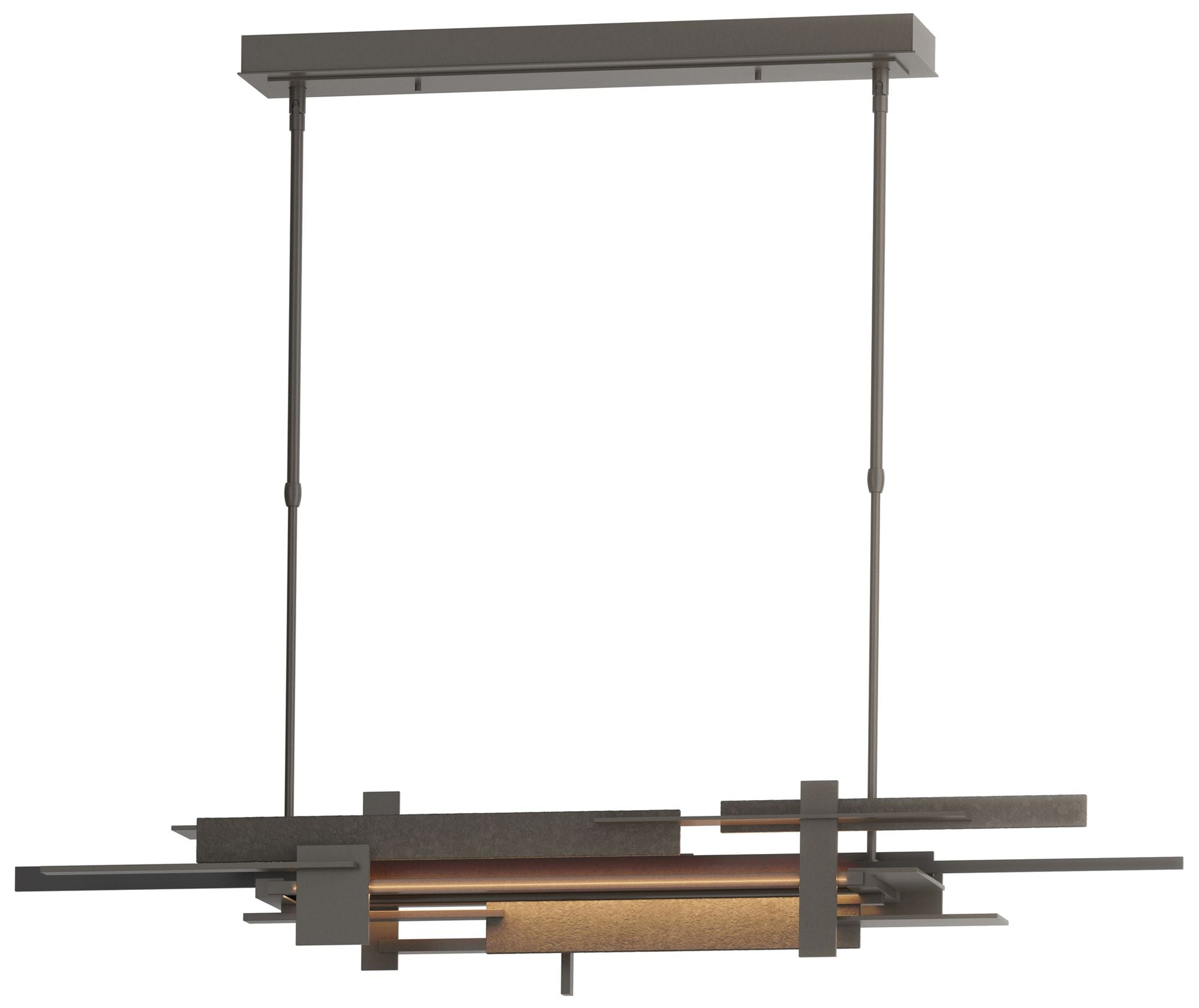 Planar 48.3"W Black Accented Dark Smoke Standard LED Pendant