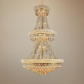 Primo 30" Wide Gold 32-Light Crystal Chandelier