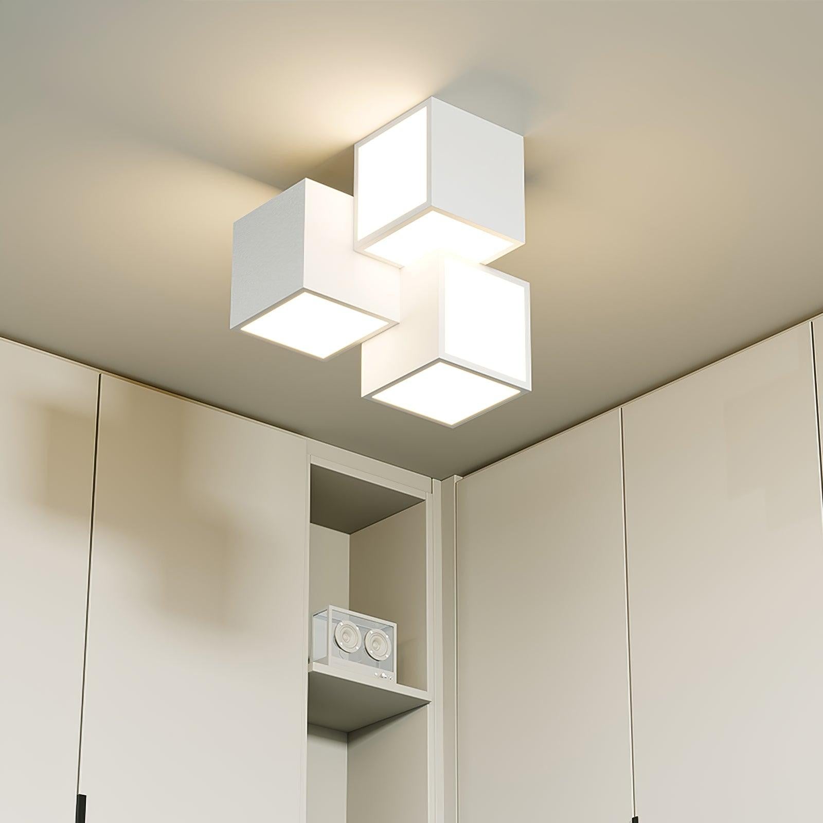 PrismLine Minimalist Geometric LED Ceiling Light
