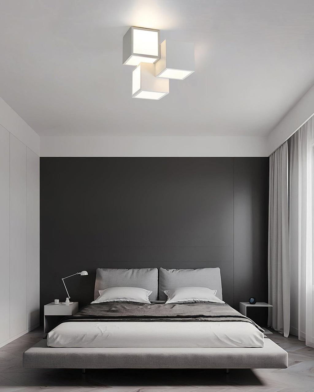 PrismLine Minimalist Geometric LED Ceiling Light