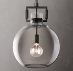 Machinist Glass Globe Pendant