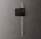 Vela Round Bar Sconce - Rectangular Shade