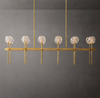 Boule De Cristal Clear Glass Double Linear Chandelier 60"