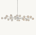 Boule De Cristal Clear Glass Oval Chandelier 72"