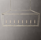 19th C. English Openwork Rectangular Chandelier 72"