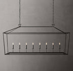 19th C. English Openwork Rectangular Chandelier 72"