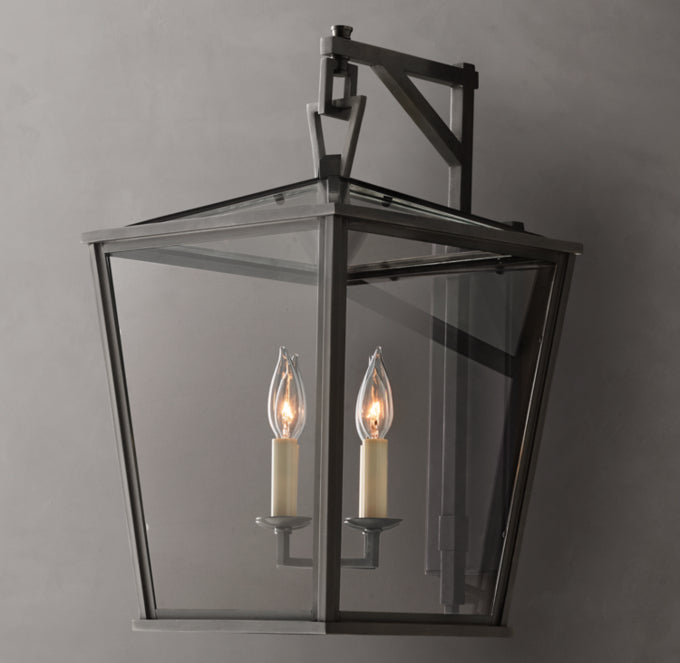 19th C. English Openwork Outdoor Sconce 22"