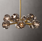 Boule De Cristal Smoke Glass Round Chandelier 24"