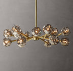 Boule De Cristal Smoke Glass Round Chandelier 36"