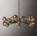Boule De Cristal Smoke Glass Round Chandelier 36"