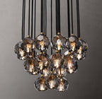 Boule De Cristal Smoke Glass Round Cluster Chandelier 24"