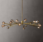 Boule De Cristal Smoke Glass Round Chandelier 72"