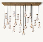 Rain Rectangular Chandelier 72"