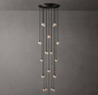 Pearl Round Chandelier 38"