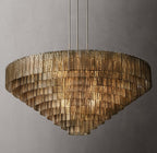 Sirene Smoke Glass Round Chandelier 65"